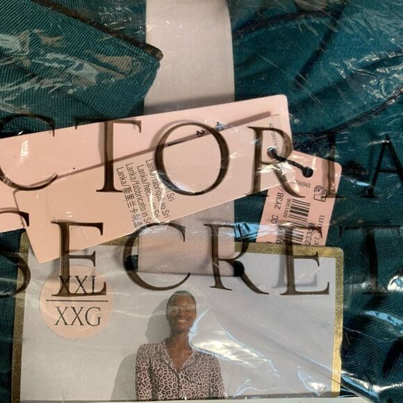 Victoria’s Secret Teal Modal Long Pajama Set XXL Original Packaging New With Tag - Picture 4 of 7